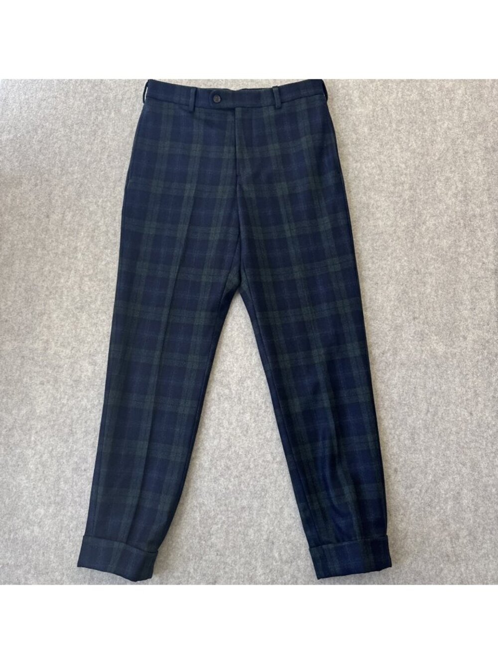 Sid Mashburn Flannel Wool Trouser Mens 30x29 Black Watch Hand Tailored Usa